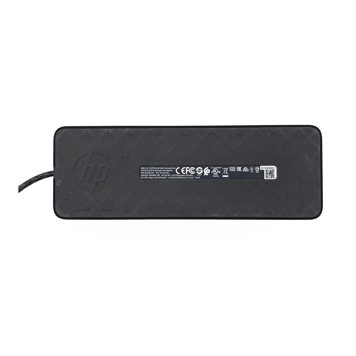 HP USB-C Universal Dock HSA-B005DS with 90W AC Adapter 925698-001