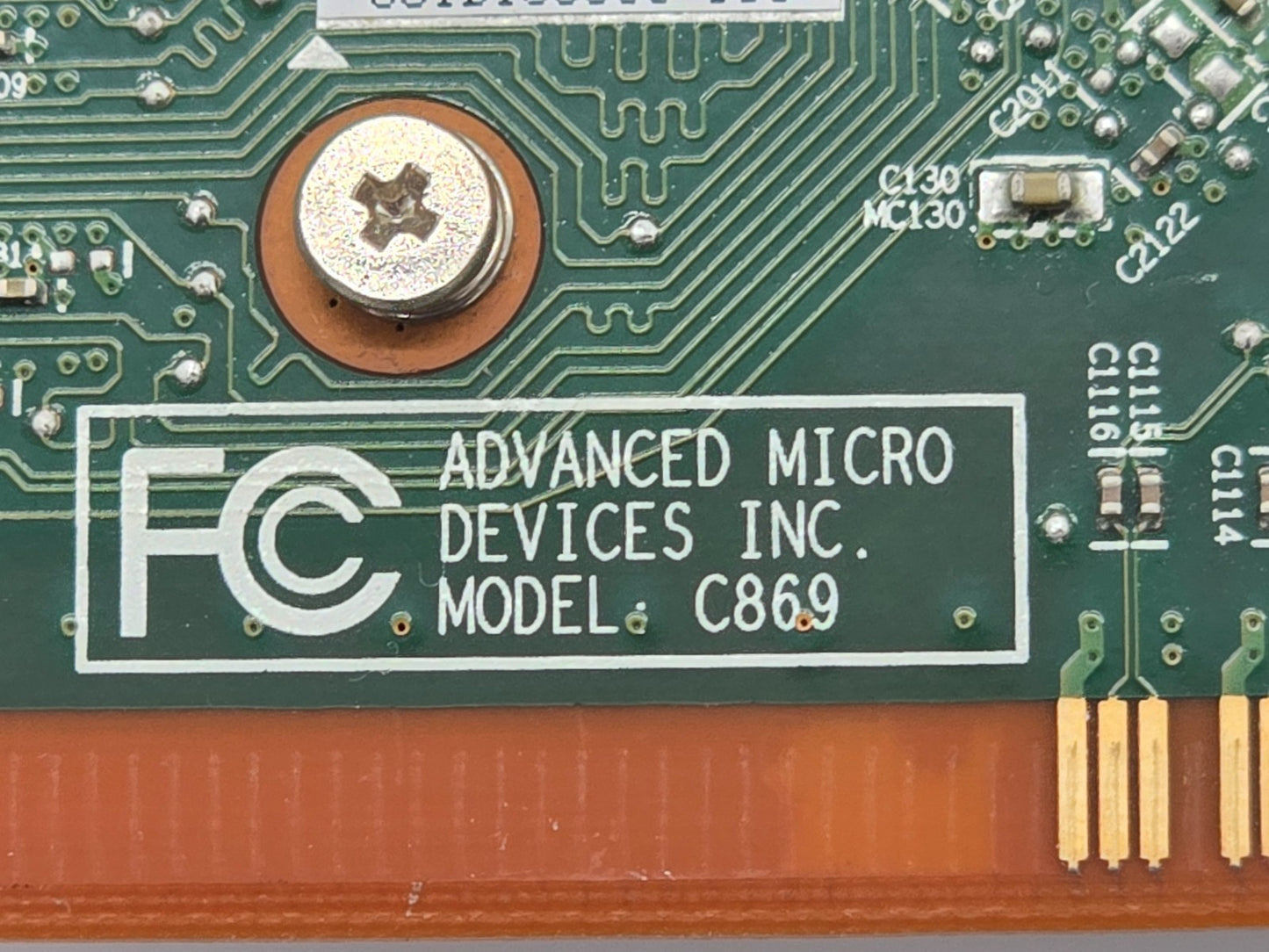AMD Radeon C869 High Profile PCIe x16 Graphics Card DisplayPort DVI