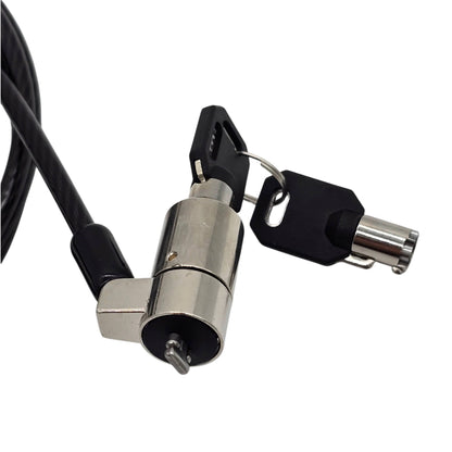 Tryten Laptop Cable Lock Keyed Security Cable w/ 2 Keys 5 Pack 10 Pack 25 Pack