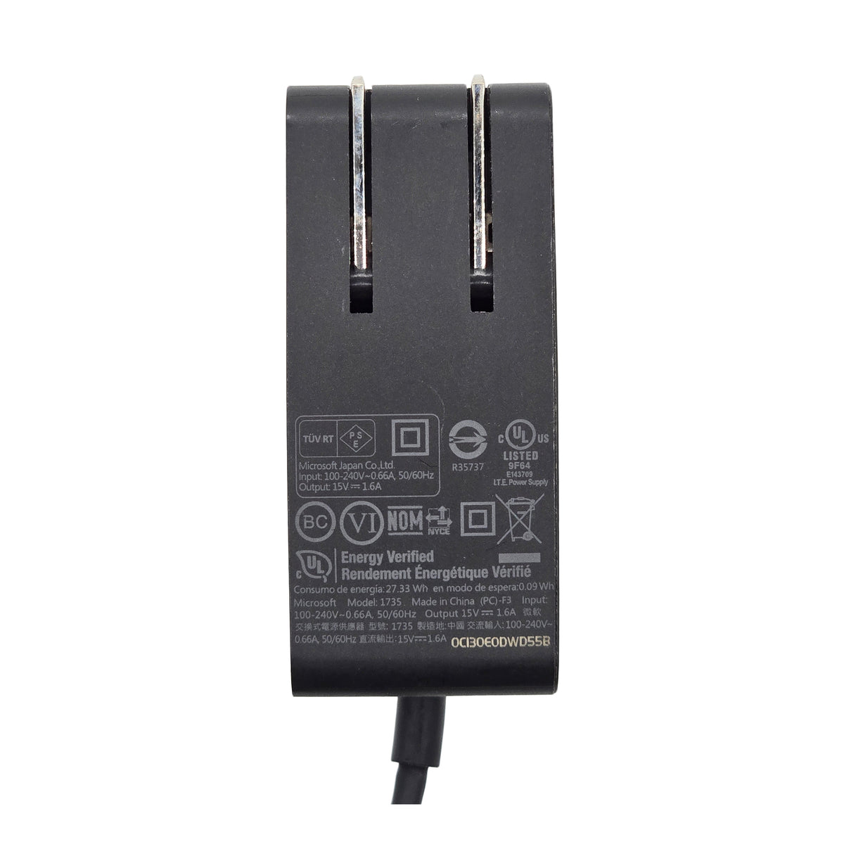Genuine Microsoft 24W Surface AC Adapter Model 1735 15V 1.6A