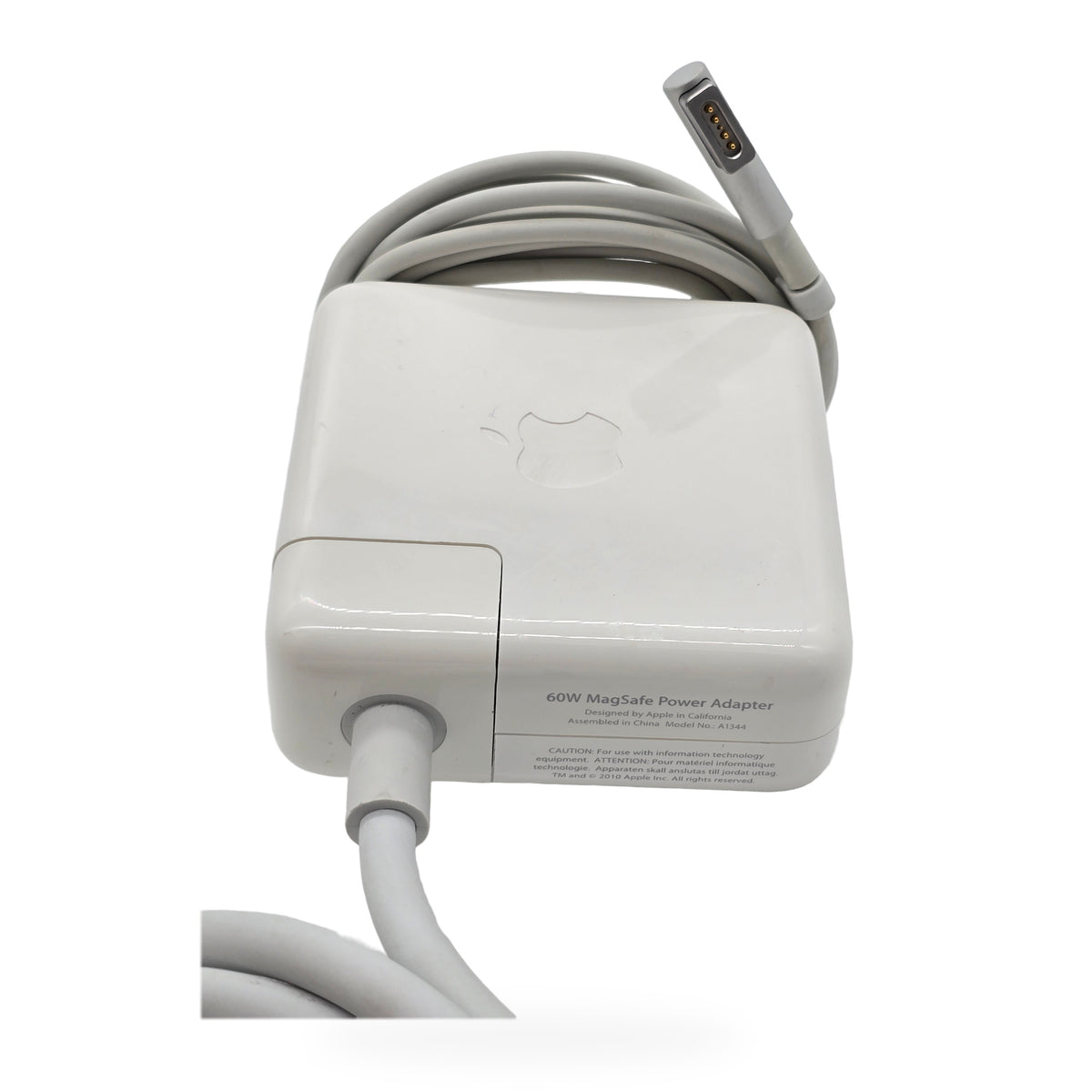 Genuine Apple 60W MagSafe 1 AC Adapter A1344 16.5V 3.65A L-Tip with AC Extension Cord