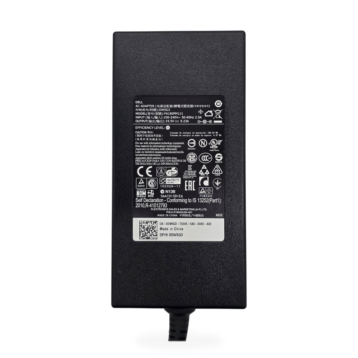 Dell WD15 USB-C Docking Station K17A with 180W AC Adapter