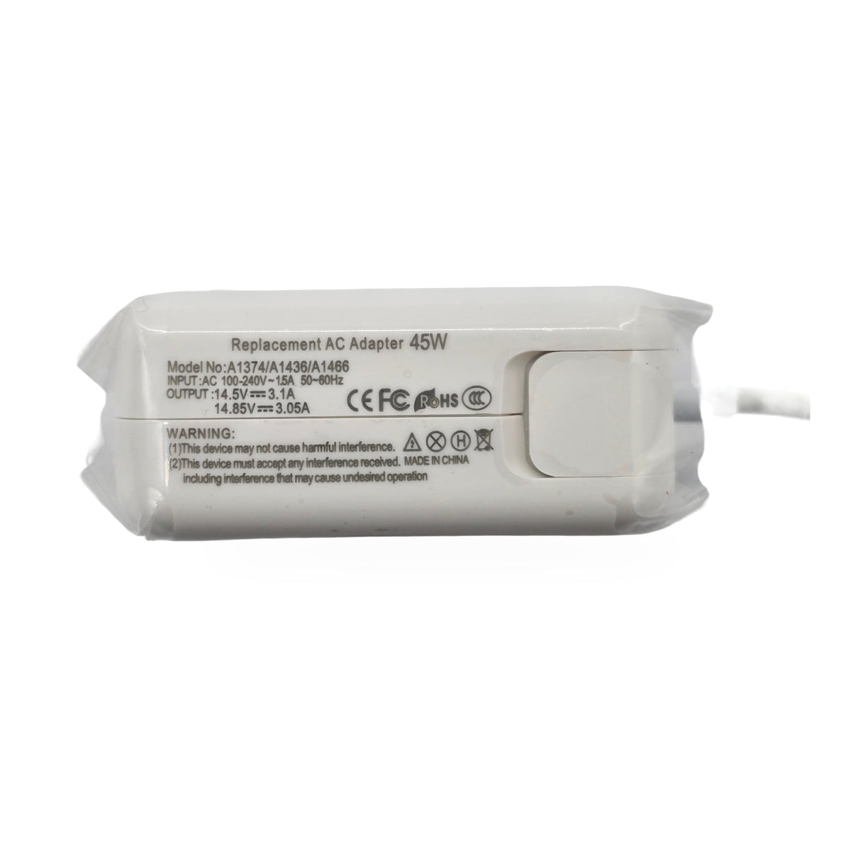 45W Replacement MagSafe 2 T-Tip AC Adapter for Apple MacBook Air A1374