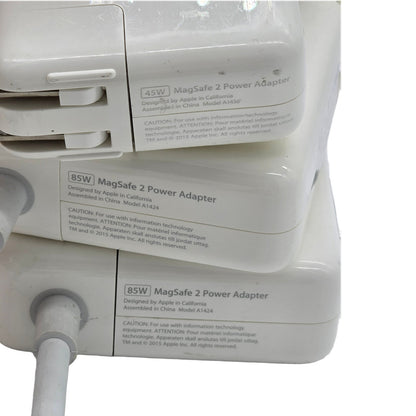 Lot of 3 Genuine Apple MagSafe 2 Power Adapters 45W 85W A1436 A1424