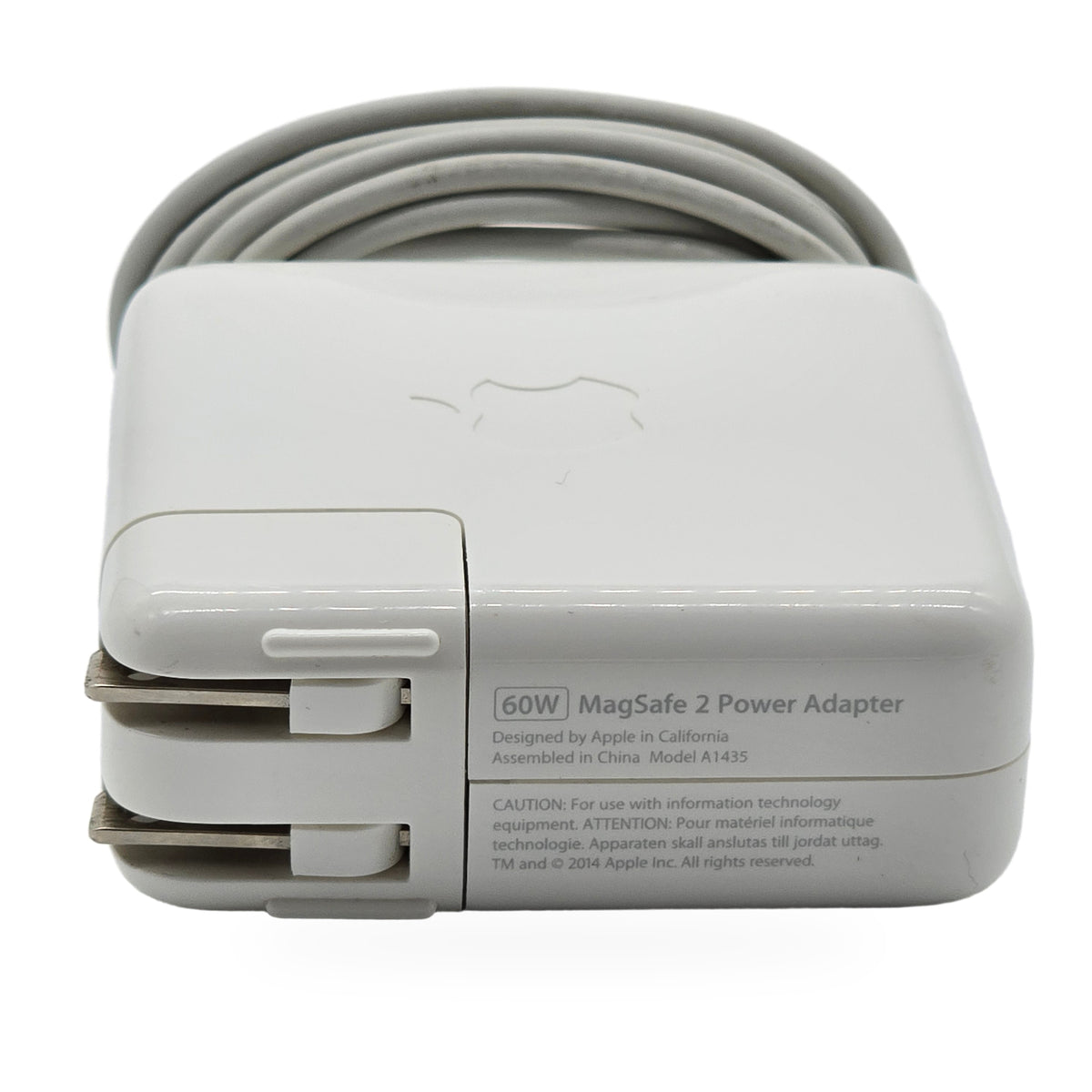 Genuine Apple 60W MagSafe 2 Power Adapter A1435 with Fold-Out AC Plug