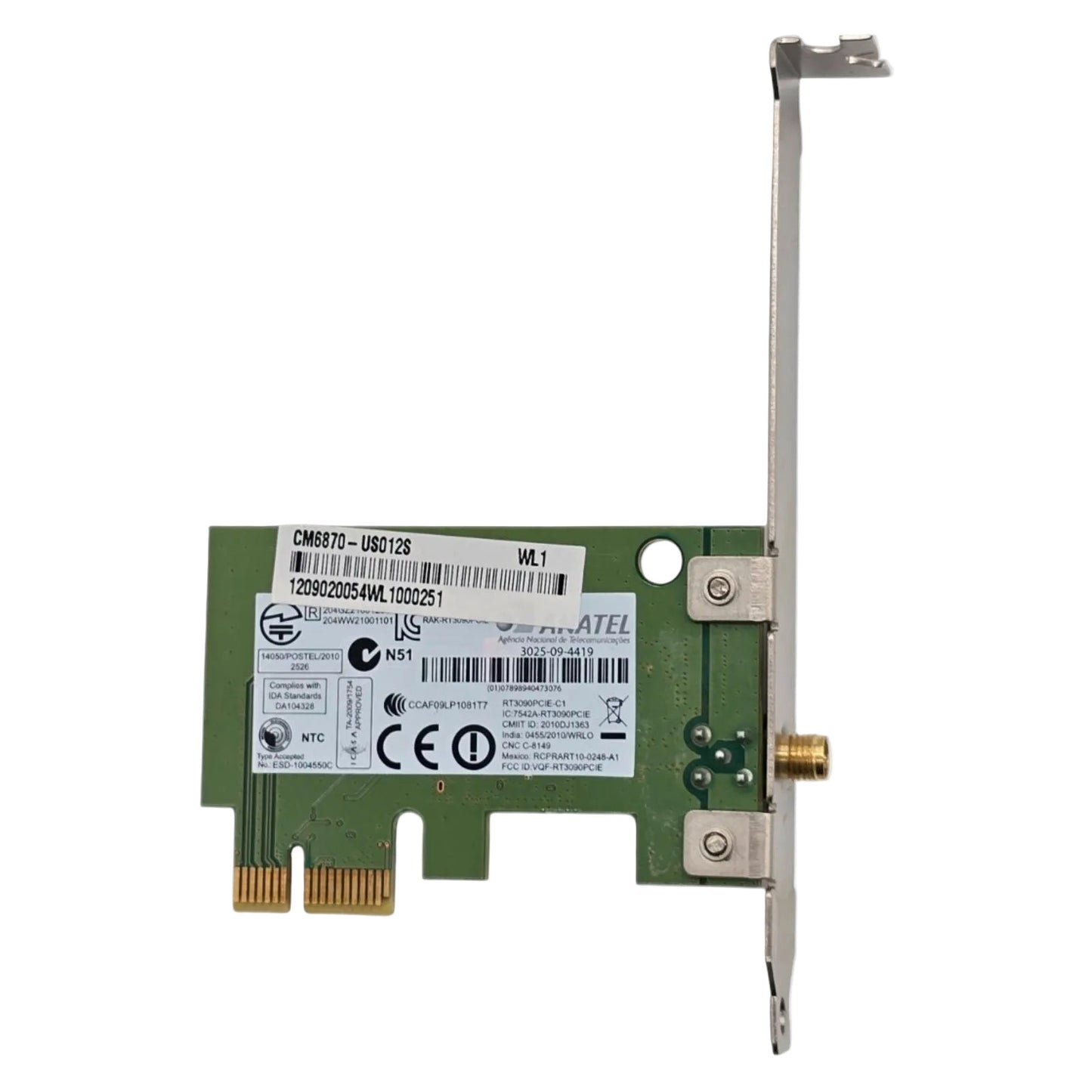 ASUS WN7601R-H1 PCIe WiFi Wireless Adapter Card RT3090 802.11b/g/n 90IG0010-BM00