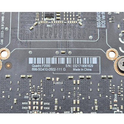 NVIDIA Quadro P2000 5GB GDDR5 PCIe x16 Graphics Card 4x DisplayPort
