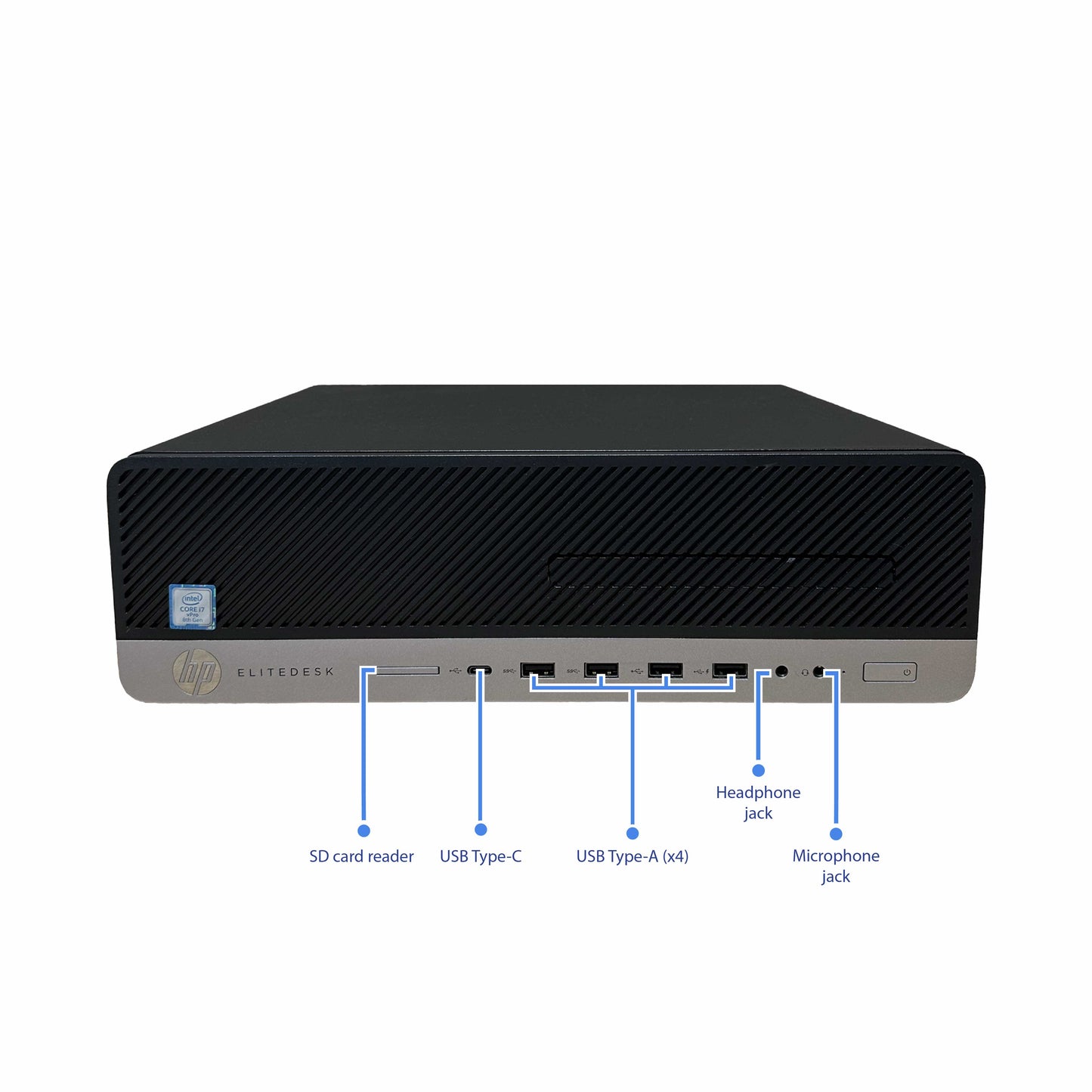 Bundle Monitor and HP EliteDesk SFF | Win 11 | i7vPro | 32 GB | 1 TB SSD | Wi-Fi