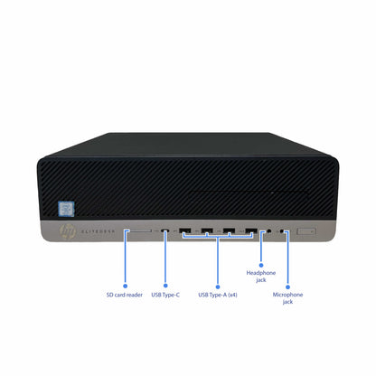 Bundle Monitor and HP EliteDesk SFF | Win 11 | i7vPro | 32 GB | 1 TB SSD | Wi-Fi