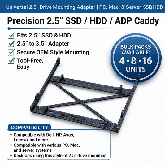 HDD / SSD / ADP Caddy | 2.5" Drive Bracket | 3D Printed | Multi-Qty