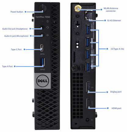 Dell OptiPlex Mini Bundle | Windows 11 | i5 | Up to 32 GB | 1 TB SSD | Wi-Fi