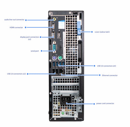 Configurable Dell OptiPlex SFF PC | Win 11 | i7vPro | 32 GB | 1 TB SSD | Wi-Fi