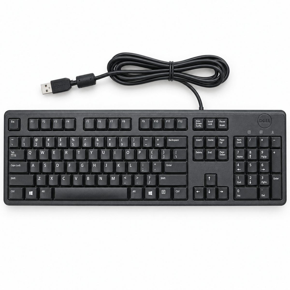 Dell KB212-B wired USB keyboard top view