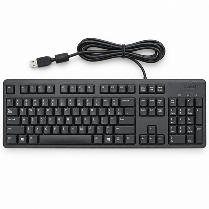 Dell KB212-B wired USB keyboard top view