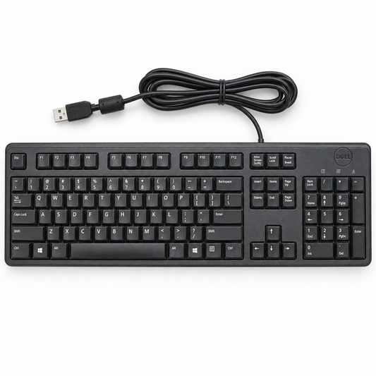 Dell KB212-B wired USB keyboard top view