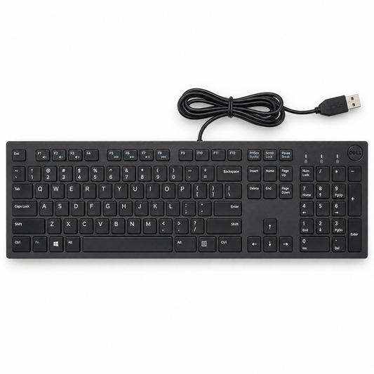 Dell KB216-BK-US wired USB keyboard top view
