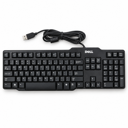 Dell L100 wired USB keyboard top view