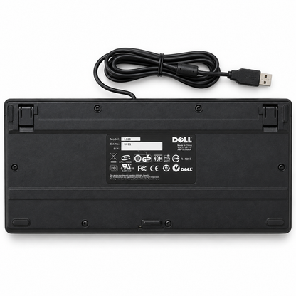 Dell L100 wired USB keyboard bottom view