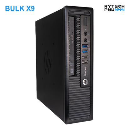 Bulk X9 Configurable HP EliteDesk 800 G1 USFF PC | i5 | Up to 16 GB | SSD/HDD | Wi-Fi