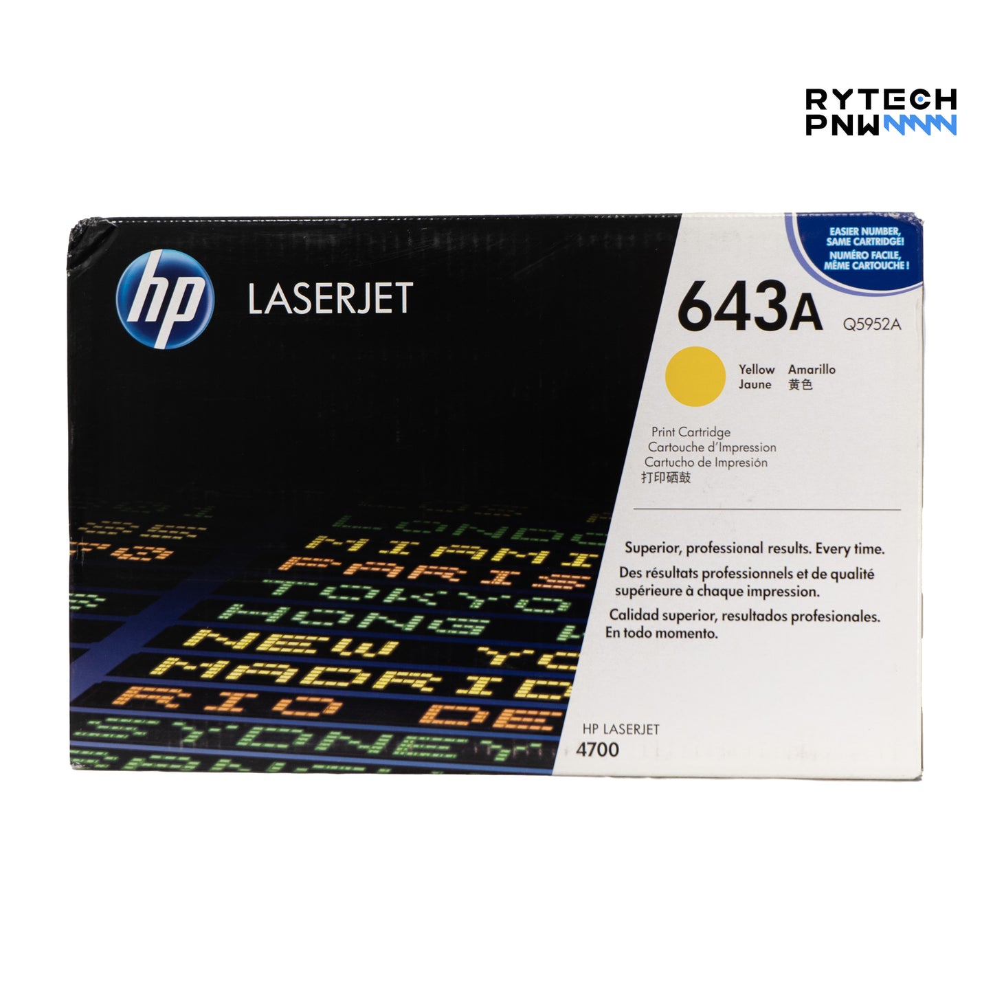 HP Laserjet Toner Cartridge| Q5952A, Q5953A | 643A | Yellow, Magenta