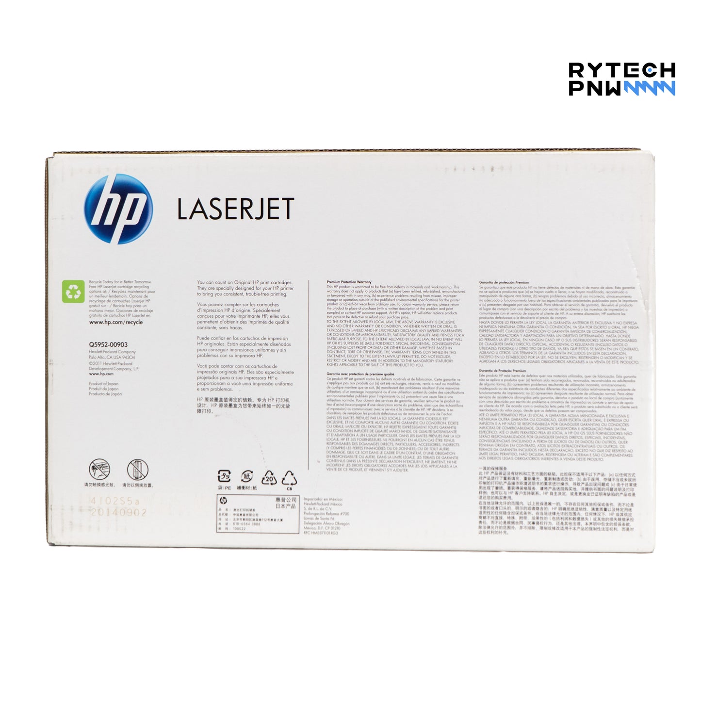 HP Laserjet Toner Cartridge| Q5952A, Q5953A | 643A | Yellow, Magenta