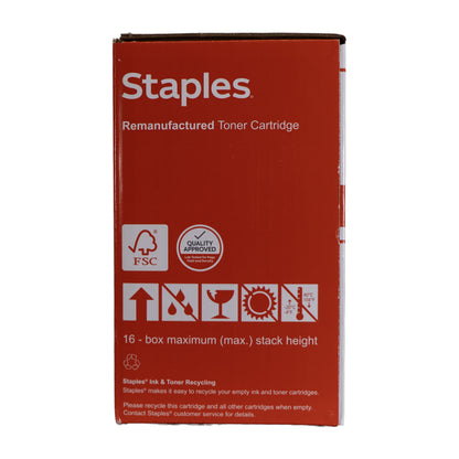 Staples Toner Cartridge | 80A | Compatible With HP CF280A | Black