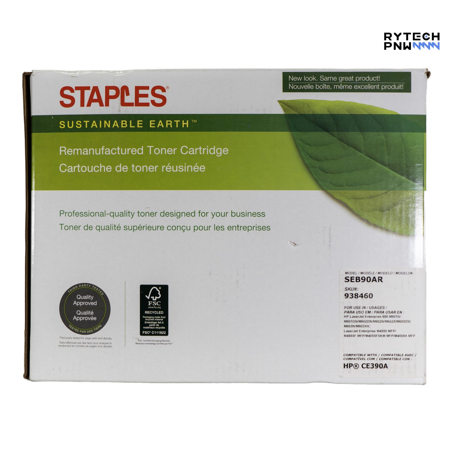 Staples Toner Cartridge | SEB90AR |Compatible with HP CE390A