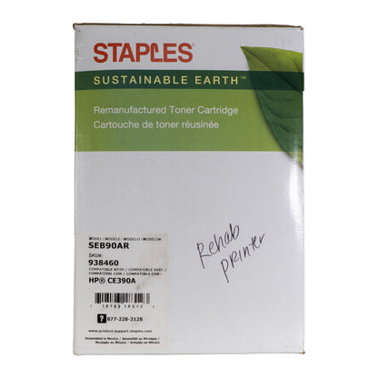 Staples Toner Cartridge | SEB90AR |Compatible with HP CE390A