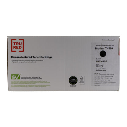 Tru Red Toner Cartridge | Compatible With BROTHER TN460 | Black