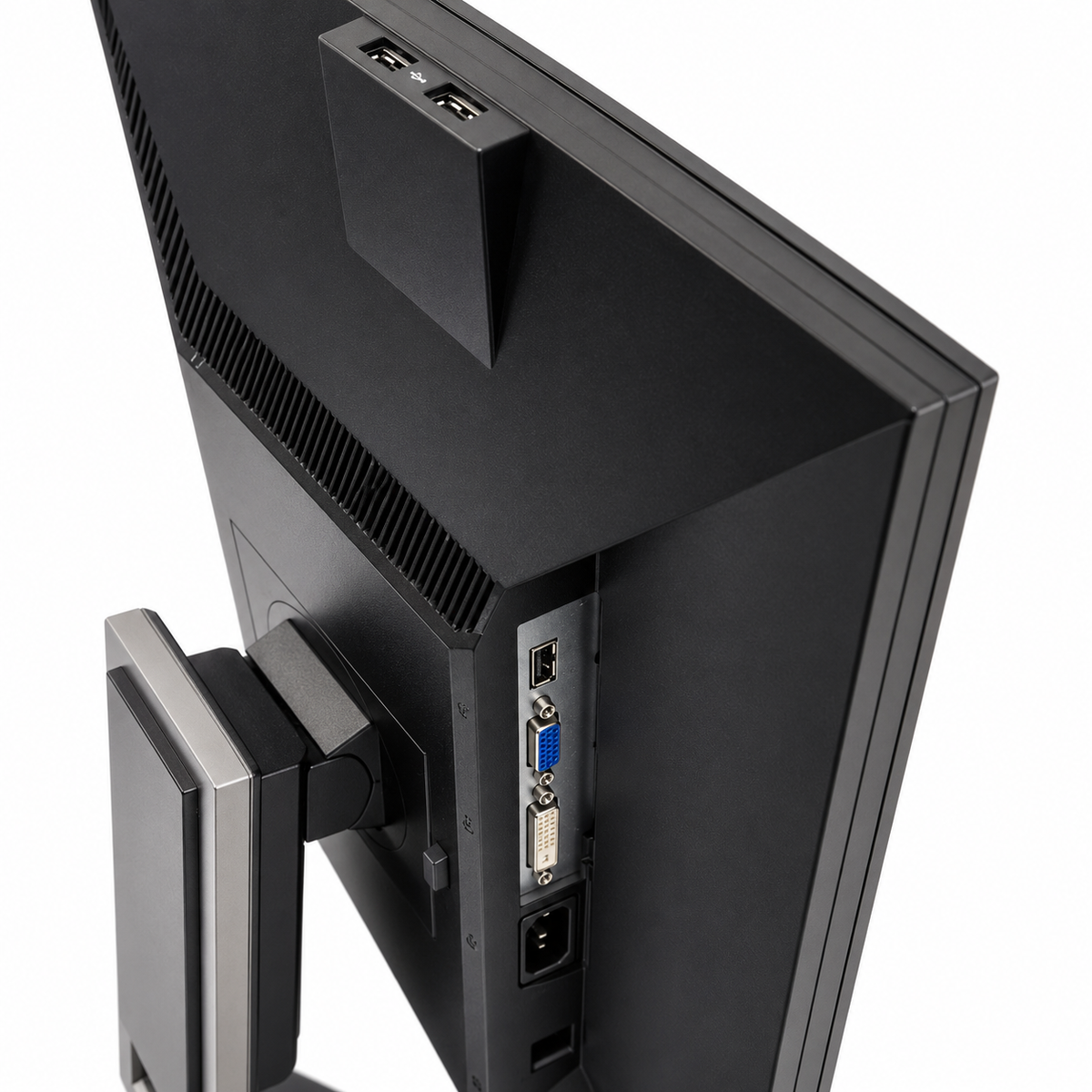 Dell P2411H monitor ports and I/O view