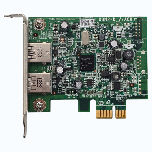 Dell 0FWGJ8 ECS U3N2-D PCIe x1 USB 3.0 2-Port Expansion Card Adapter
