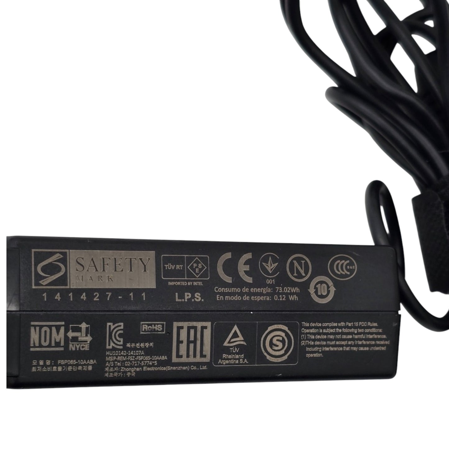 FSP 19V 3.42A 65W AC Power Adapter For INTEL NUC FPS085-19AAB OEM