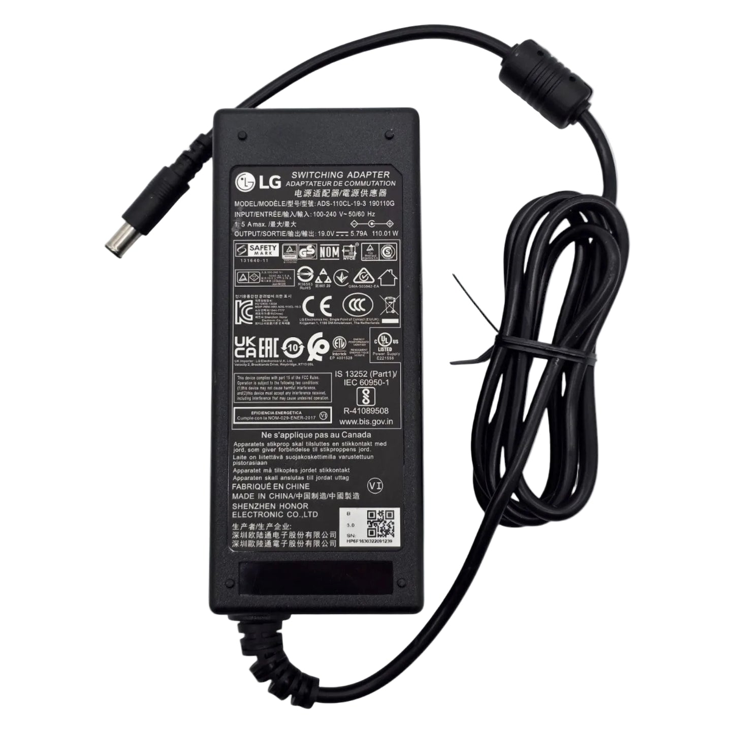 Genuine LG ADS-110CL-19-3 110W Switching Adapter 19V 5.79A OEM Power Supply