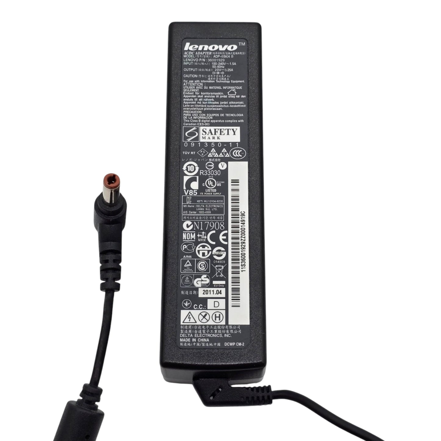 Genuine Lenovo 36001929 ADP-65KH B 65W AC Adapter Charger 20V 3.25A OEM