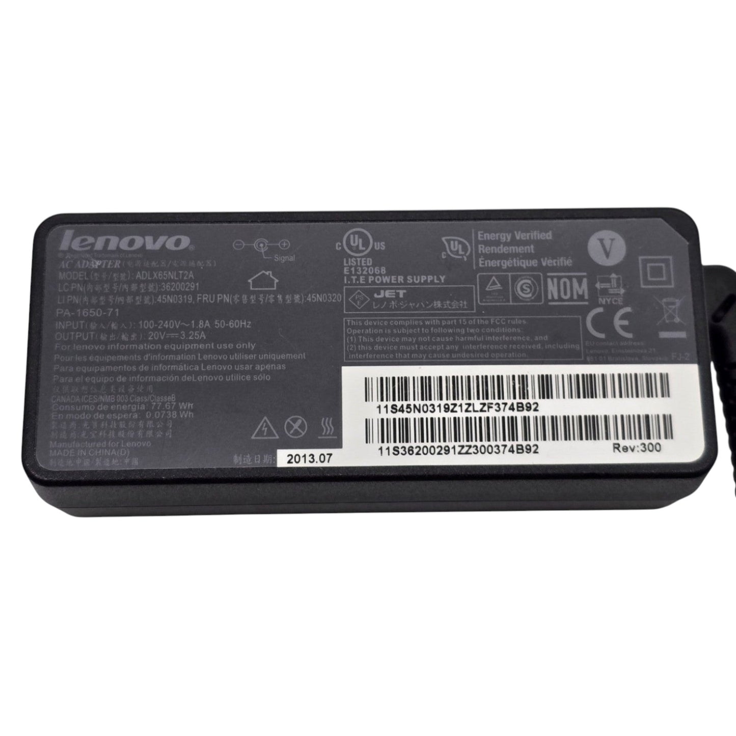 Genuine Lenovo 65W 20V AC Adapter Charger OEM Mixed Models 3.25A