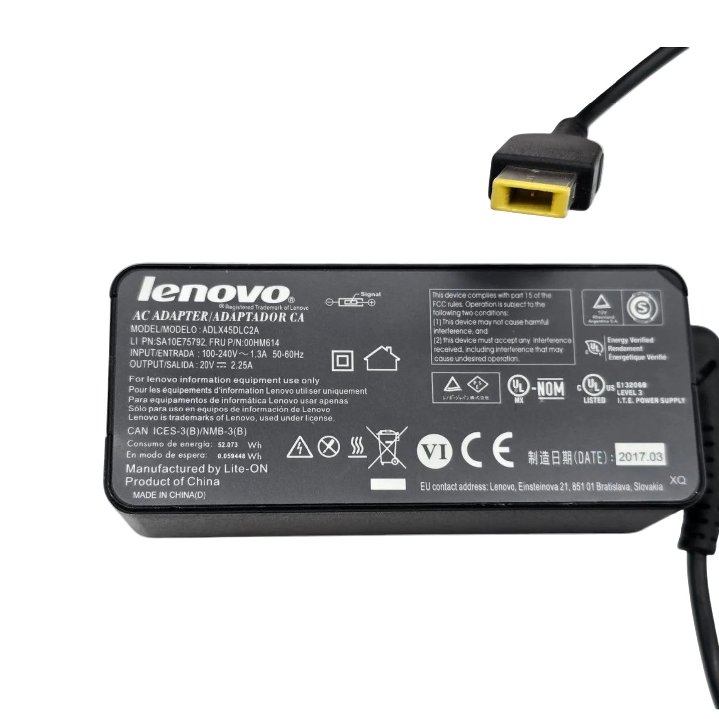 Genuine Lenovo SA10E75792 00HM614 45W AC Adapter Charger ADLX45DLC2A OEM