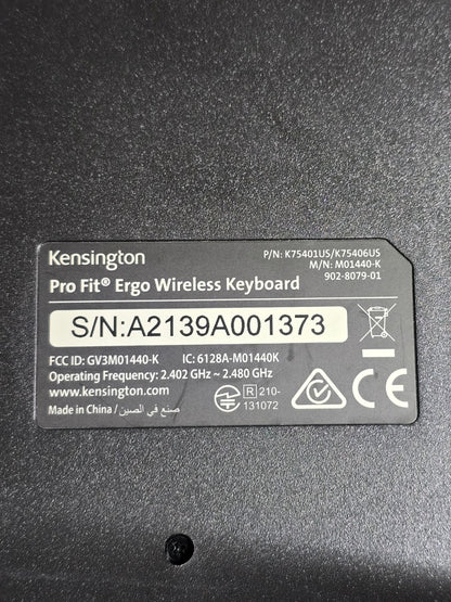 Kensington Pro Fit Ergo Wireless Keyboard & Mouse Combo - With Receiver - Tested