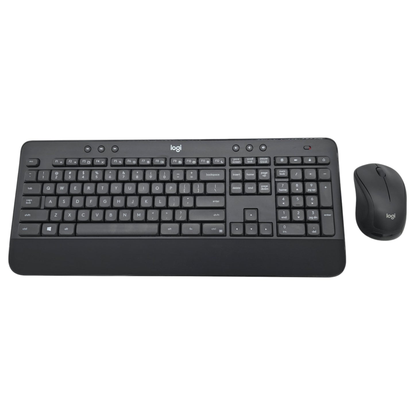 Logitech K545 Wireless Keyboard + Logitech Wireless Mouse - With Dongle - Tested