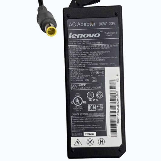 OEM Genuine Lenovo ThinkPad AC Power Adapter Charger 92P1109 93P5026, 20V 90W