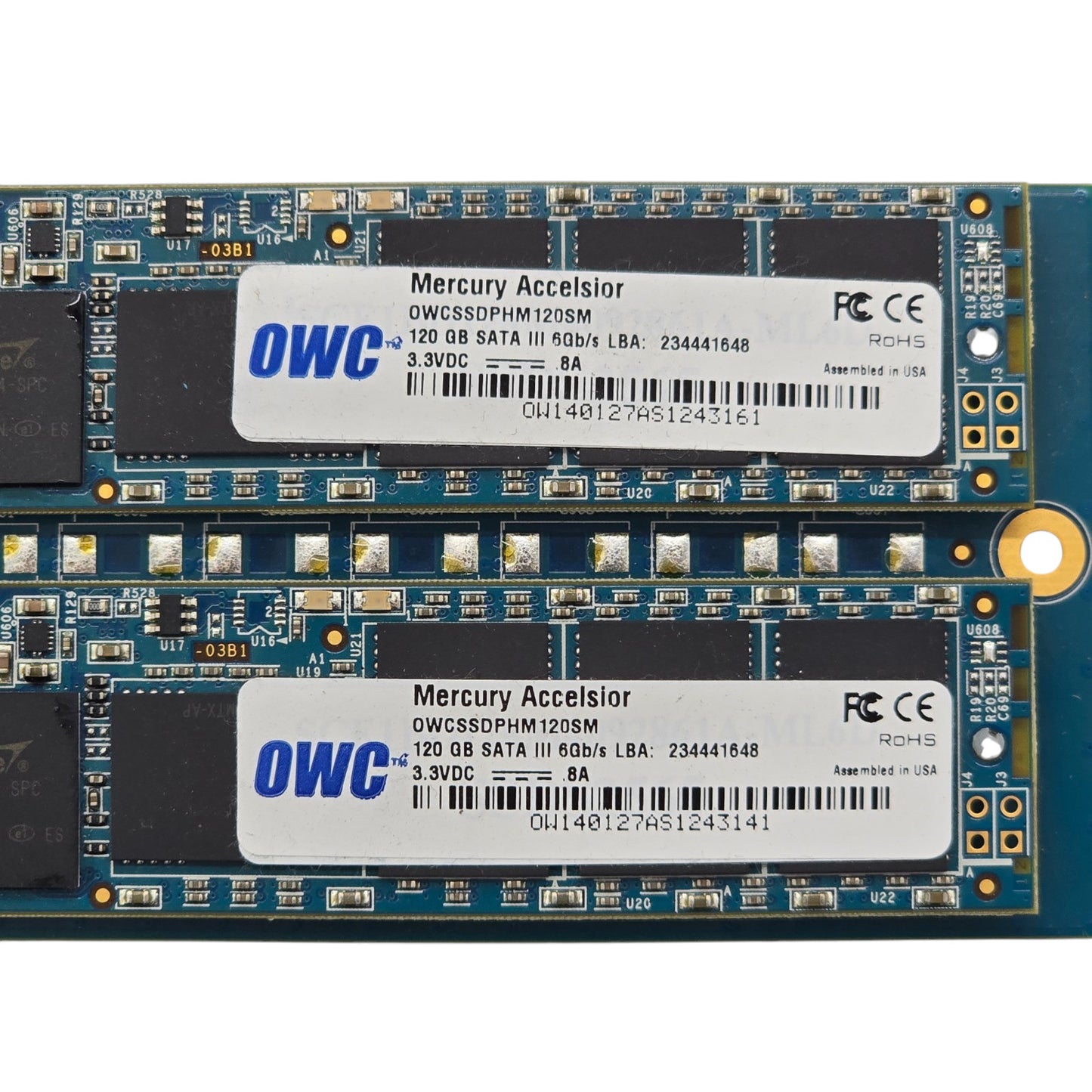 OWC Mercury Accelsior E2 240GB PCI Express SSD Card 2x 120GB eSATA