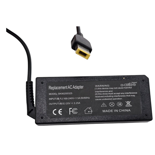 Replacement AC Adapter 20V 3.25A 65W Charger SK90200325 Power Supply