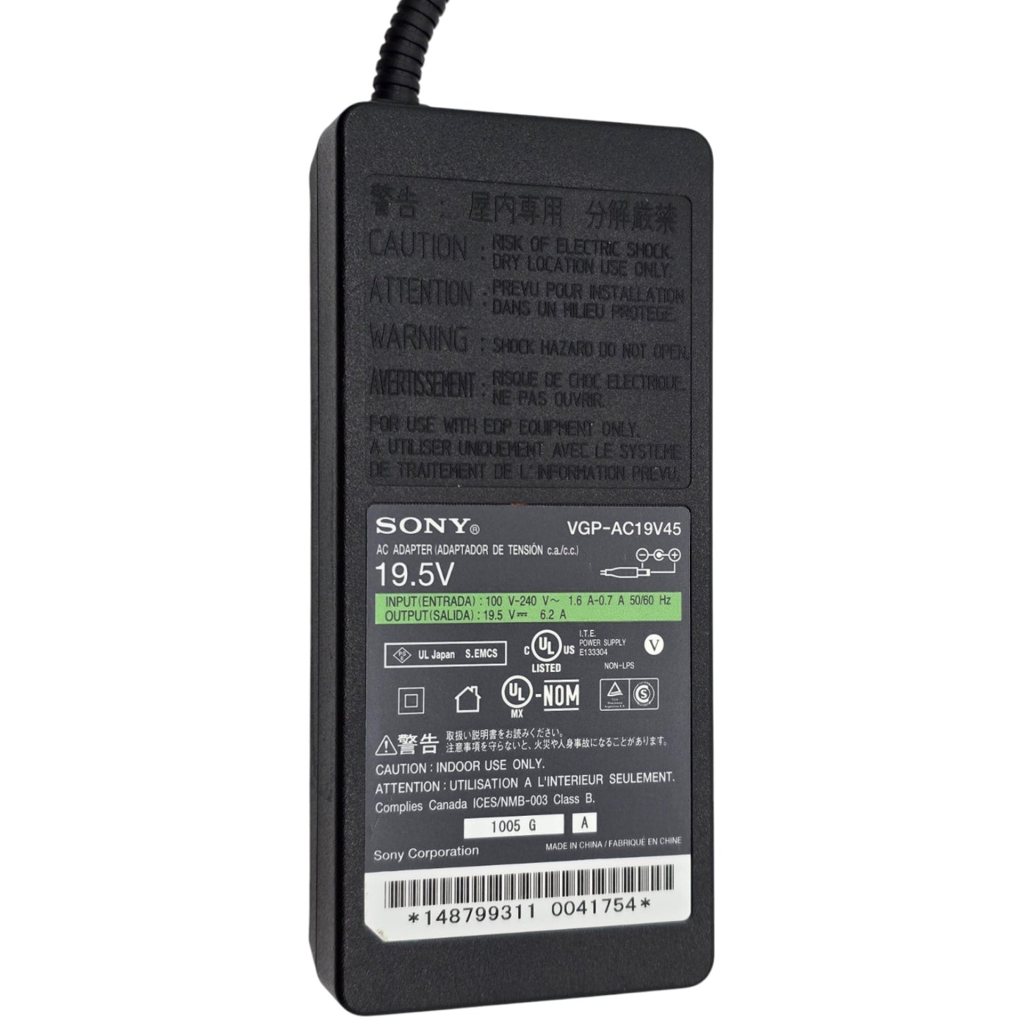 Sony VGP-AC19V45 19.5V 6.2A 120W AC Adapter Power Supply OEM