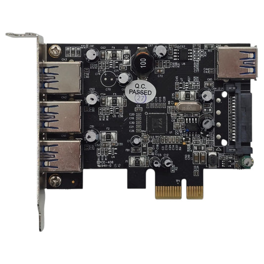 StarTech PEXUSB3S42 PCIe x1 USB 3.0 Card 4-Port 3 External 1 Internal SATA Power