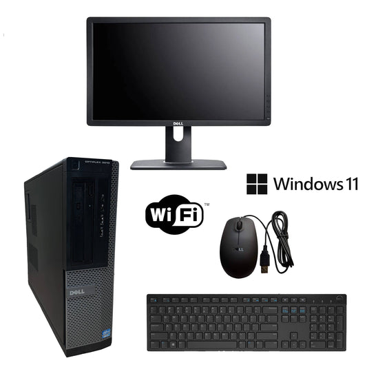 Bundle Monitor and Dell OptiPlex DT | i5 | Win 11 | 16 GB | 1 TB SSD | Wi-Fi