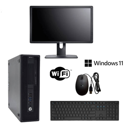 Bundle Monitor and HP SFF Z240 | i3 | Win 11 | 16 GB | 1 TB SSD | Wi-Fi