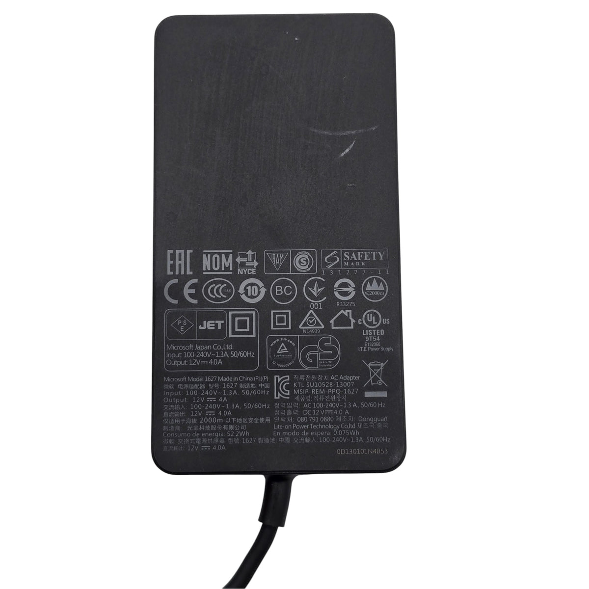 Genuine Microsoft 48W AC Adapter Model 1627 12V 4A Power Supply