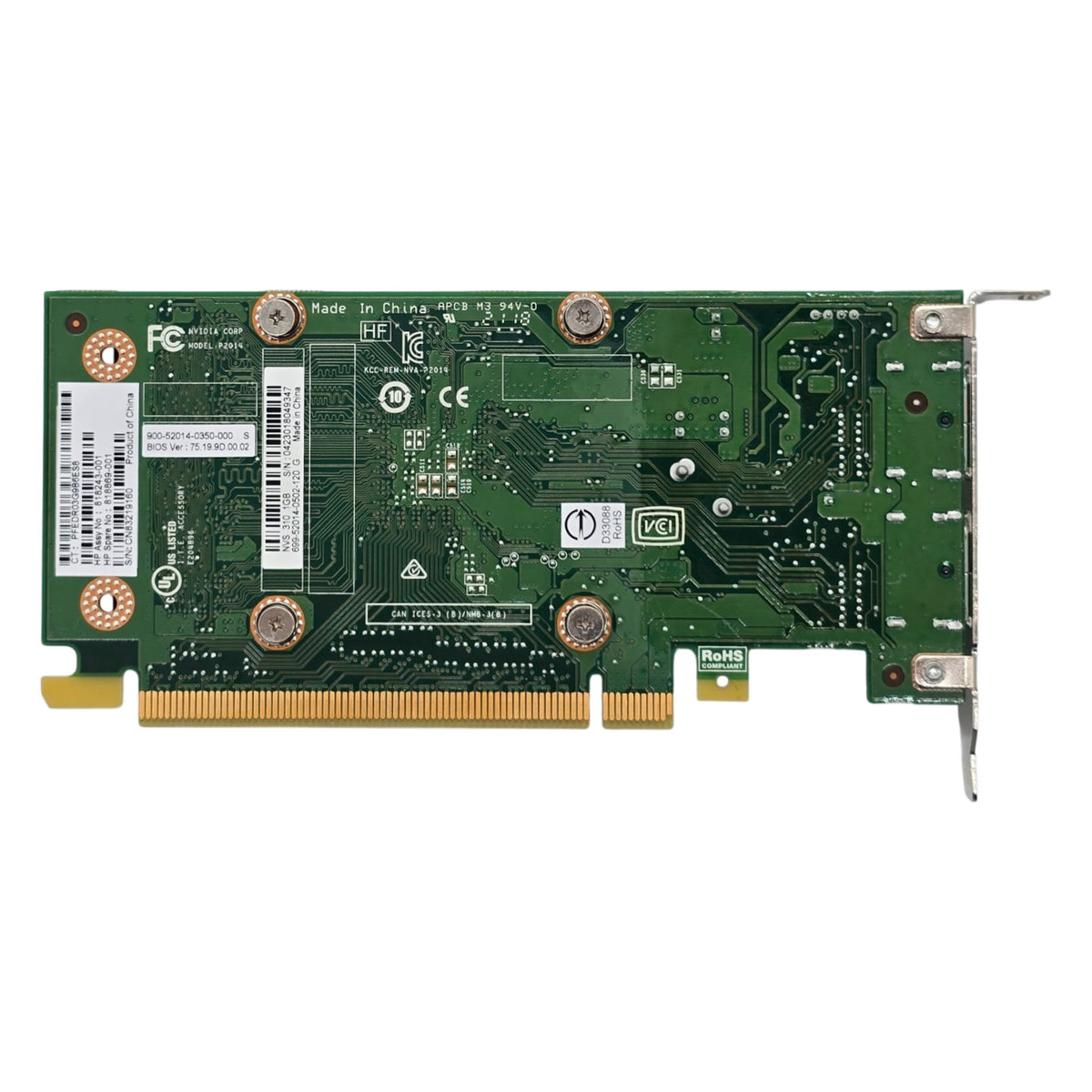 NVIDIA NVS 310 P2014 Low Profile 1GB DDR3 PCI Express x16 Graphics Card