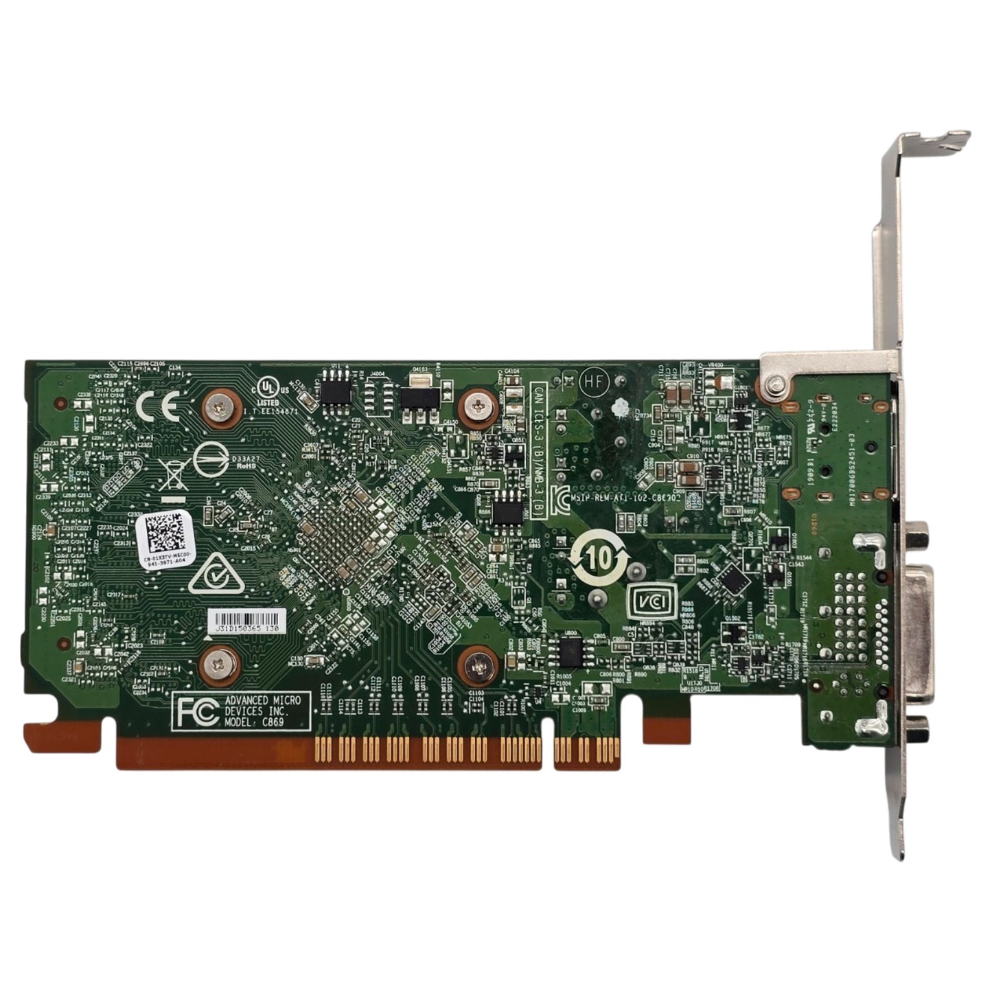 AMD Radeon C869 High Profile PCIe x16 Graphics Card DisplayPort DVI
