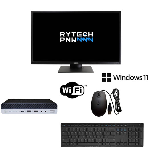 Bundle HP Mini EliteDesk PC | Win 11 | i5 | 32 GB | 1 TB SSD | Wi-Fi