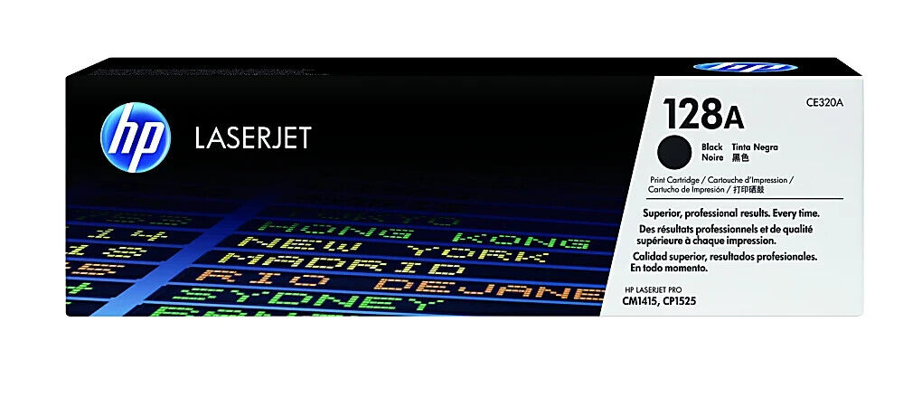 HP 128A (CE320A) LaserJet Toner Cartridge - Black